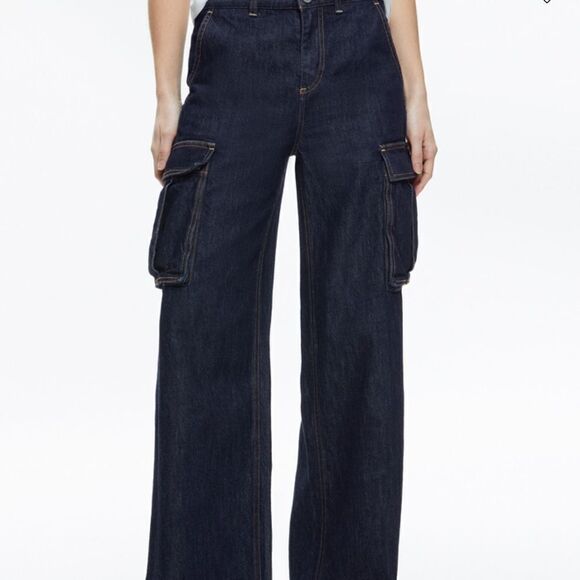 Alice + Olivia KAL BAGGY CARGO SIDE SLIT
JEAN NWOT - Picture 4 of 13